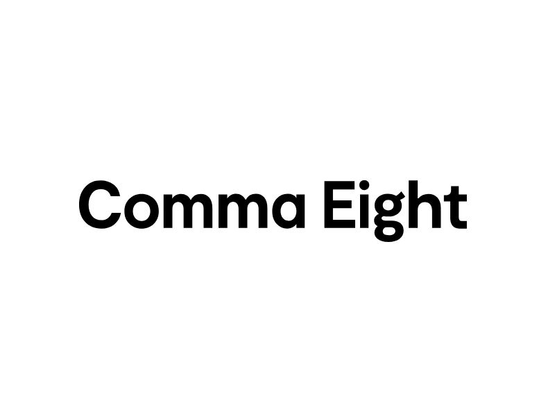 Comma eight logo